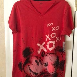 Shirt Mickey Mouse & Minnie womens new size XL/2XL cotton XOXO
